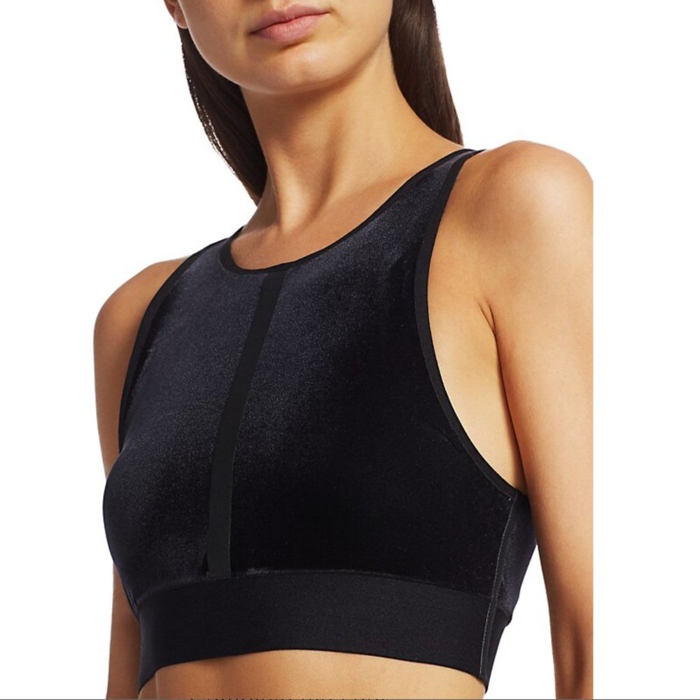 NWT Ultracor Velvet Sports Workout Bra Crop Top Activewear Size Small S